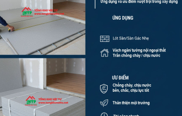 Tấm Cemboard là gì? Ứng dụng và ưu điểm vượt trội trong xây dựng