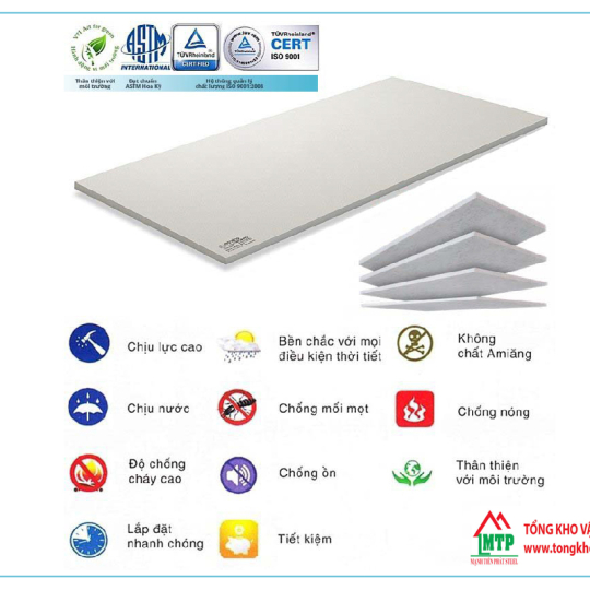 Tấm Smartboard 3,5mm 2440×1220 Thái Lan – Thương Hiệu SCG