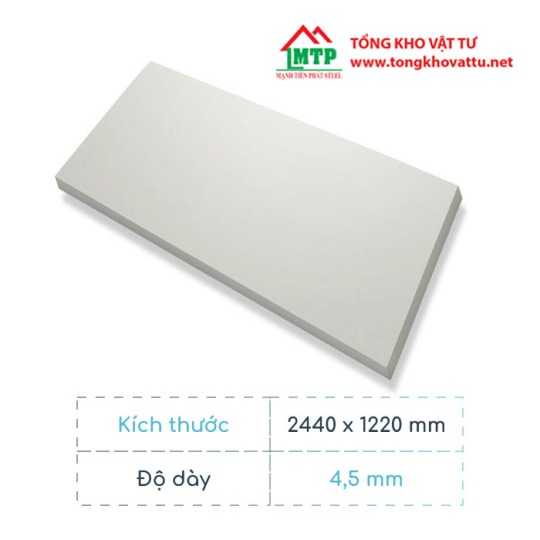 Bảng báo giá tấm cemboard 4.5mm mới nhất 2025