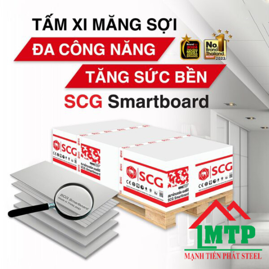 Bảng báo giá tấm cemboard Smartboard SCG mới nhất 2025