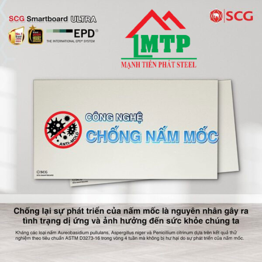 Bảng báo giá tấm cemboard Smartboard SCG mới nhất 2025